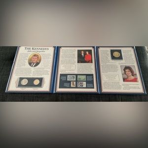 The Kennedy Commerative Folio Coins & Stamps